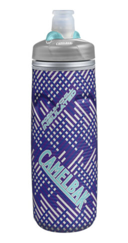 Bidon rowerowy Podium Chill 620 ml z podwójną konstrukcją ścian Camelbak fioletowo srebrny