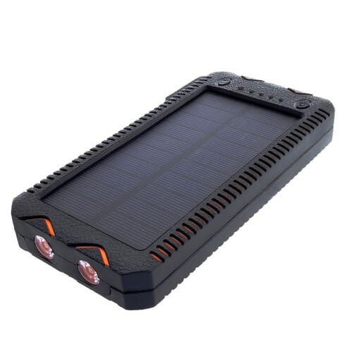 Power Bank 12000mAh z panelem solarnym USB 5V 1A 5V  2A PowerNeed