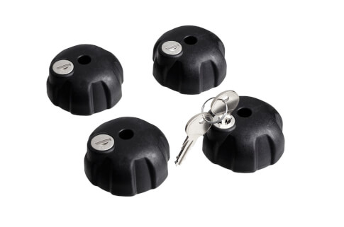 Zabezpieczenie bagażnika rowerowego Knob with Lock 4 szt Thule 