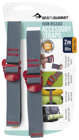 Pasy z hakami Accessory Strap with Hook Buckle 20mm 2m Sea To Summit