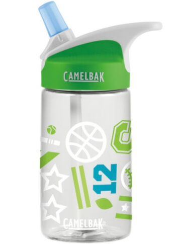 Butelka dziecięca Camelbak Eddy Kids 400ml zielona z motywem sportowym