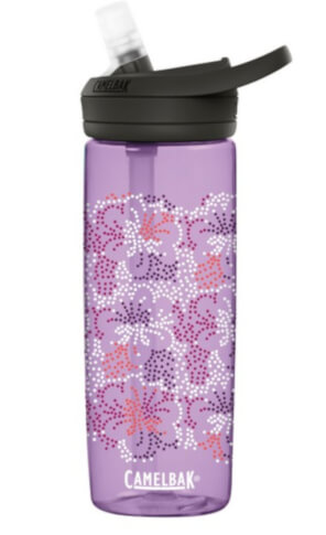 Butelka turystyczna Eddy+ 600ml Camelbak fioletowa w kwiaty