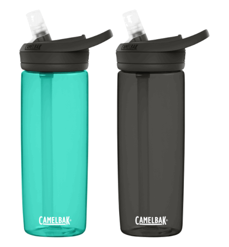 Zestaw dwóch butelek turystycznych Eddy + 600 ml Camelbak błękitna i czarna