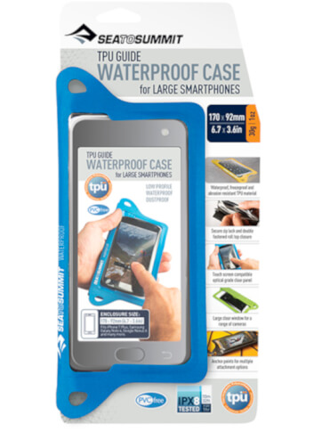 Wodoszczelny pokrowiec na duże smartfony TPU Guide Waterproof Case for XL Smartphones niebieski Sea To Summit