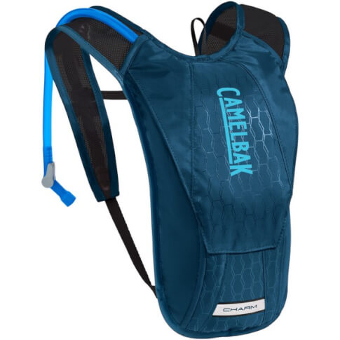 Damski przewiewny plecak rowerowy Charm z bukłakiem Crux 1,5L niebieski Camelbak