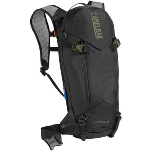 Bezpieczny plecak rowerowy z ochraniaczem T.O.R.O. PROTECTOR 8 czarny Camelbak 