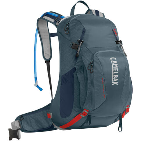 Plecak trekkingowy z systemem nawadniania Franconia LR 24 100 oz z bukłakiem Crux Lumbar 3 L szary Camelbak