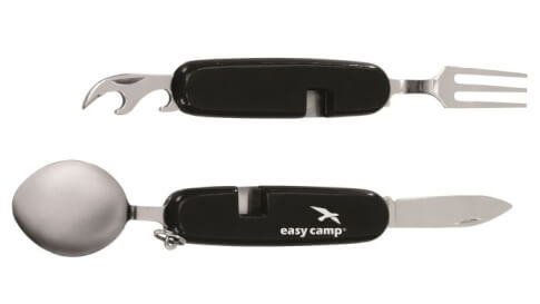 Niezbędnik turystyczny Folding Cutlery Easy Camp czarny