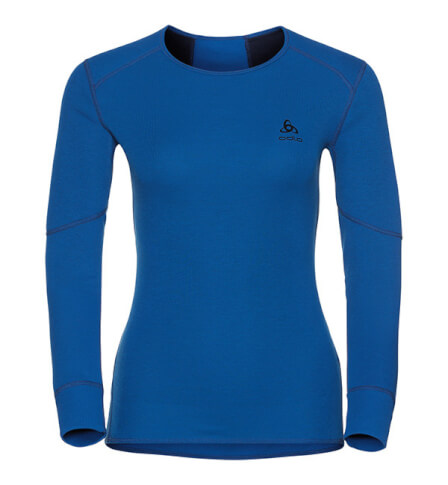 Damska koszulka termoaktywna Odlo Shirt ls Crew Neck Active Originals X-Warm niebieska