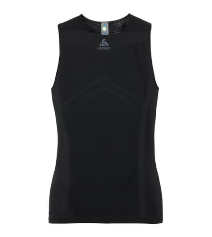 Szybkoschnąca rowerowa koszulka Odlo Top Crew neck Singlet Breathe X-Light męska czarna