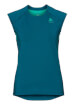 Damska koszulka sportowa Odlo Top Crew neck s/s Ceramicool niebieska