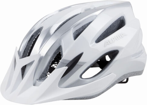 Wygodny kask rowerowy MTB17 White Silver Alpina 