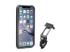 Uchwyt na telefon iPhone XR Ridecase Topeak czarny szary