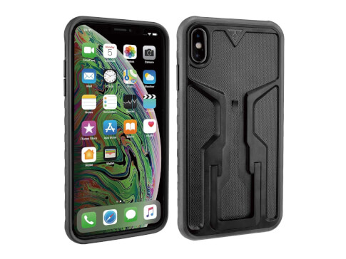 Uchwyt na telefon iPhone XS MAX Ridecase Topeak czarny szary