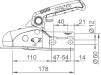 Zaczep kulowy Optima 50 AK270 z śrubami AL-KO