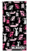Antybakteryjny ręcznik szybkoschnący 70x140 XL Kotki różowe Dr Bacty