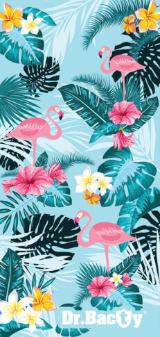 Antybakteryjny ręcznik szybkoschnący 70x140 XL Tropical Dr Bacty