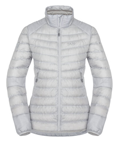 Puchowa kurtka bez kaptura Zajo Livigno W NH Jkt Glacier Gray