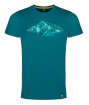 Męska koszulka sportowa Zajo Bormio T-shirt SS Deep Lagoon Peak