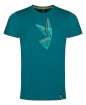 Męska koszulka bawełniana Zajo Bormio T-shirt SS Deep Lagoon Rabbit