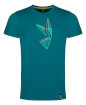 Męska koszulka bawełniana Zajo Bormio T-shirt SS Deep Lagoon Rabbit