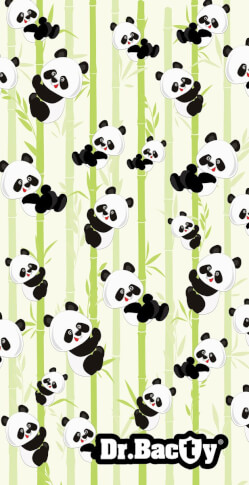 Antybakteryjny ręcznik szybkoschnący 70x140 XL Panda Dr Bacty