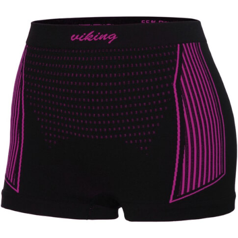 Damskie bokserki Etna Boxer Shorts Viking czarno różowe