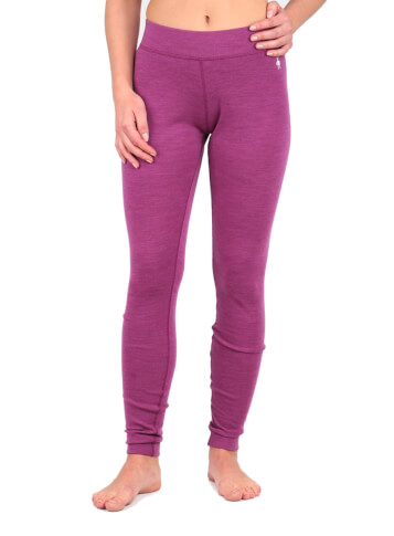 Leginsy 100% merino W'S Merino 250 Baselayer Bottom Smartwool różowe