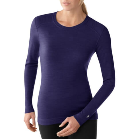 Bluzka 100% merino W'S Merino 250 Baselayer Crew Imperial Purple Smartwool fioletowa