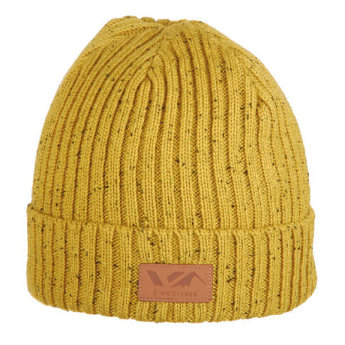 Zimowa czapka z odginanym mankietem Nord Viking żółta