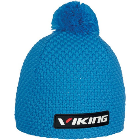 Czapka z pomponem Windstopper Berg Viking niebieska