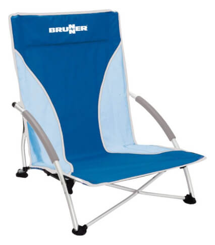 Składane krzesło plażowe Cuba niebieskie Brunner