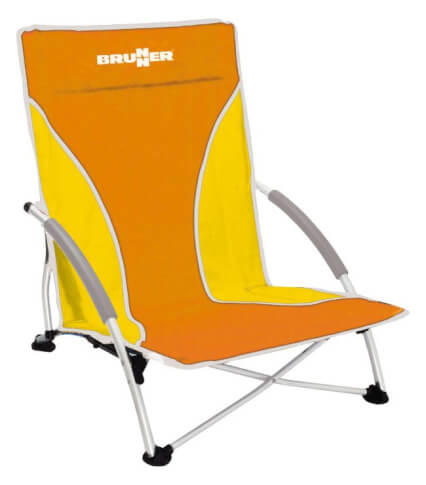 Składane krzesło plażowe Cuba pomarańczowe Brunner