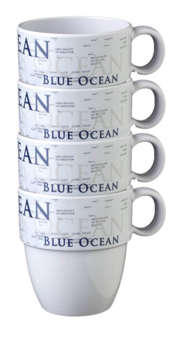 Zestaw turystycznych kubków z melaminy Blue Ocean Brunner