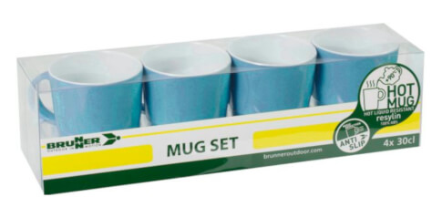 Zestaw turystycznych kubków Mug Set ABS Sandhya Blue niebieskie Brunner