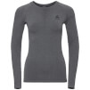 Damska koszulka antybakteryjna Odlo Performance Warm Top Crew Neck szara