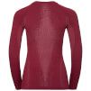 Damska koszulka antybakteryjna Odlo Performance Warm Top Crew Neck bordowa