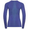 Damska koszulka antybakteryjna Odlo Performance Warm Top Crew Neck niebieska