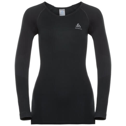 Damska koszulka antybakteryjna Odlo Performance Warm Top Crew Neck czarna