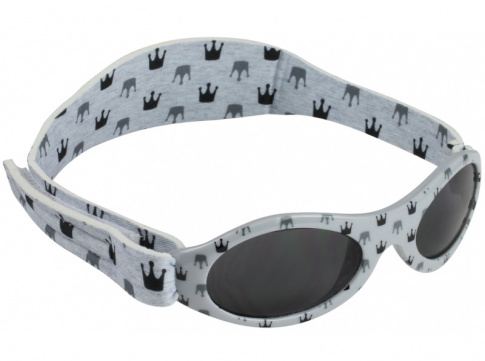 Okulary przeciwsłoneczne dla dzieci Banz Dooky Light Grey Crowns
