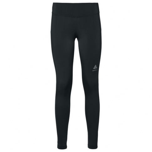 Leginsy do biegania zimą Bottom Long Core Warm Odlo czarne