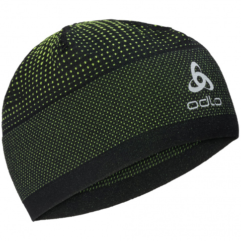 Sportowa czapka unisex Hat Velocity Ceramiwarm Odlo zielono czarna