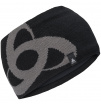 Szeroka opaska Headband Ceramiwarm Mid Gage Odlo czarna