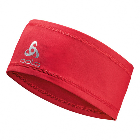 Opaska biegowa Headwarm Polyknit Light Odlo czerwona