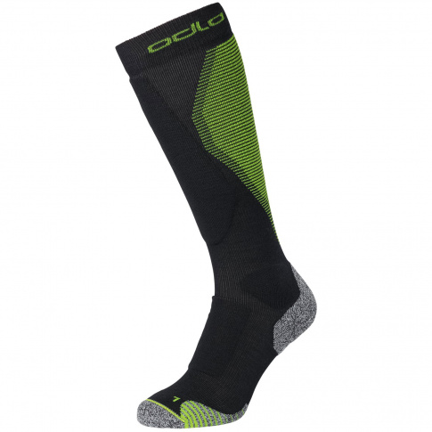 Skarpety za łydkę Socks over the calf Ceramiwarm Pro Odlo czarno zielone