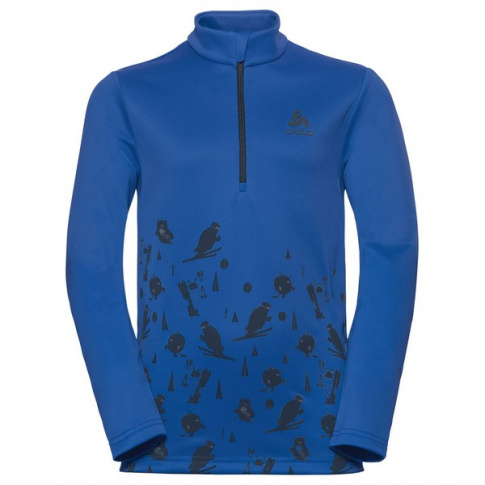 Bluza dziecięca Midlayer 1/2 zip Carve Kids Light Odlo niebieska