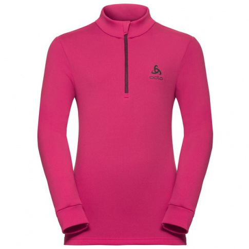 Bluza techniczna Midlayer 1/2 zip Carve Kids Warm Odlo różowa