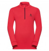 Bluza techniczna Midlayer 1/2 zip Carve Kids Warm Odlo czerwona