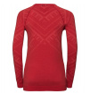Bluzka techniczna Suw Top Natural Kinship Warm Odlo czerwona