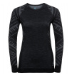 Bluzka techniczna Suw Top Natural Kinship Warm Odlo czarna